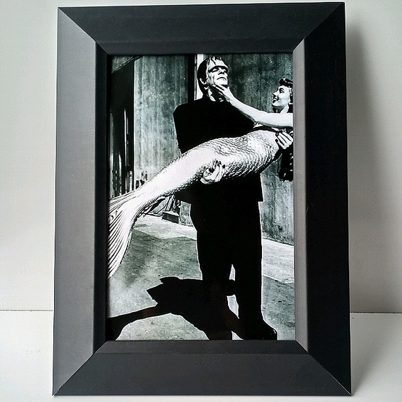 Frankenstein Mermaid Vintage Monster Univseral Art - Picture 8 of 9